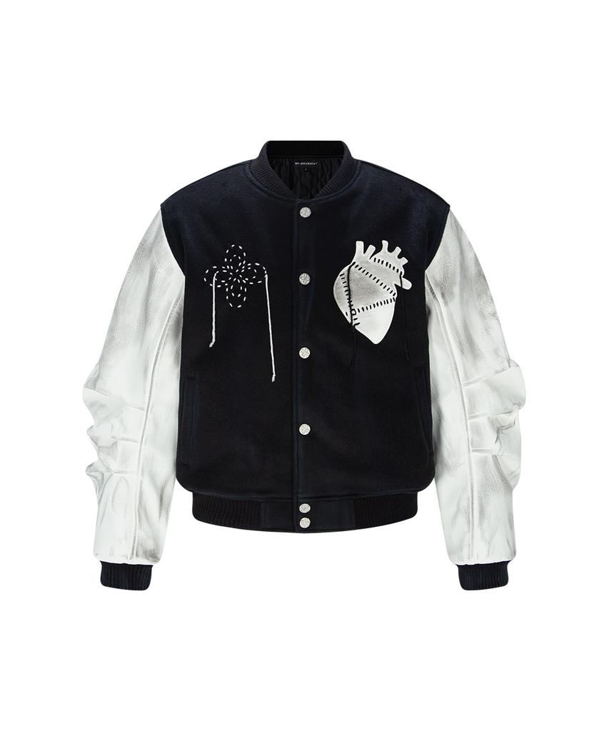 Surgery Clover Pulse Varsity Jacket Dirty