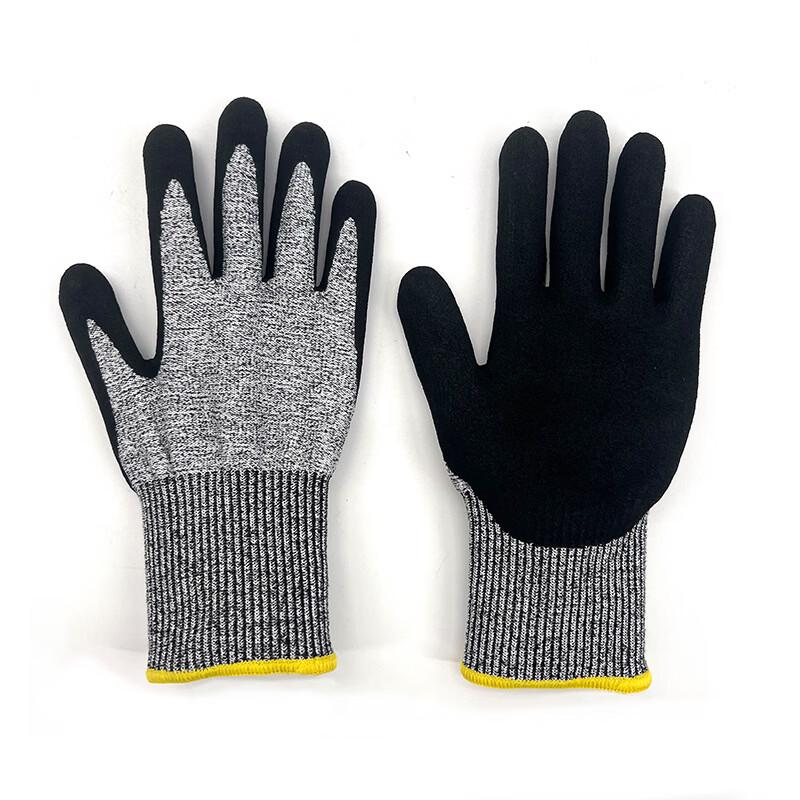 UOSU Nitrile Frosted Cut-Resistant Safety Gloves
