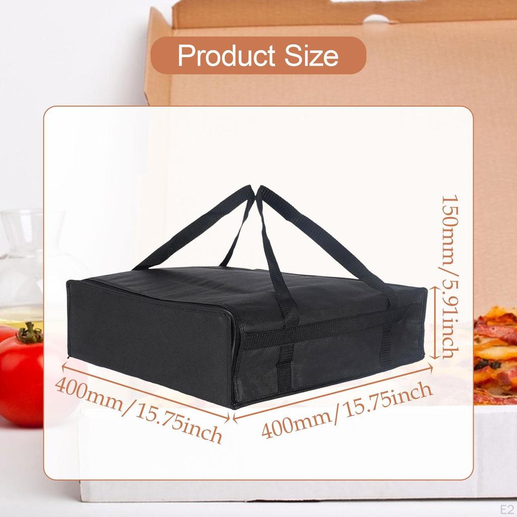 Bag Carrying Case Cold Food Storage Easy To Clean Pizza Warmer for Takeaway Camping
