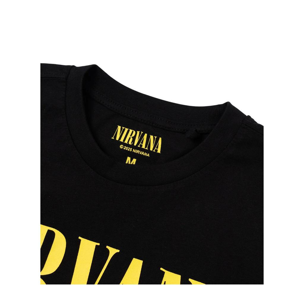 Nirvana Mens Logo Short-Sleeved Long Pyjama Set