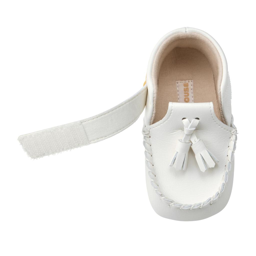 MIKI HOUSE Baby Quasten cm Schuhe, Pre-Shoes, Weiß, 12.0