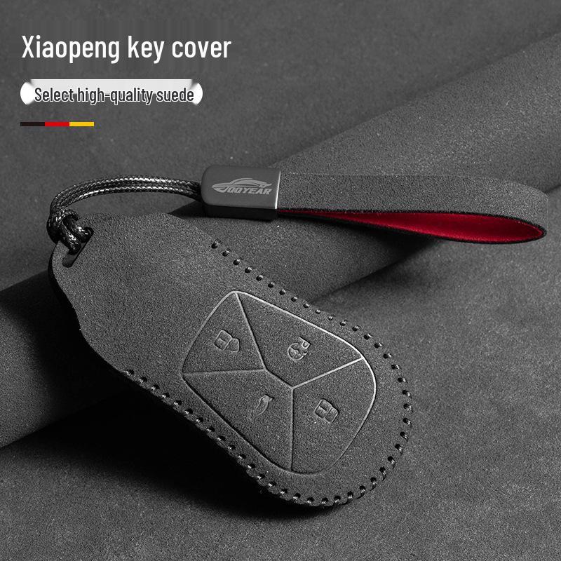 Premium Leather Key Case for Xiaopeng Models: P7, G6, New P7i, P5, G3, G3i, G9