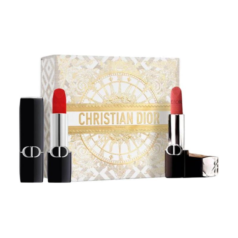 DIOR Lipstick Vibrant Blue Gold Velvet Lipstick #999 + Vibrant Blue Gold Velvet Lipstick #720 синий