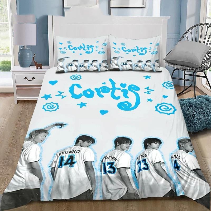 Cortis Red Red Hip Hop Silhouette Print Bedding Set Duvet Cover Set Urban Graffiti Bedding Bedroom Decor Pillowcas 50x75cm