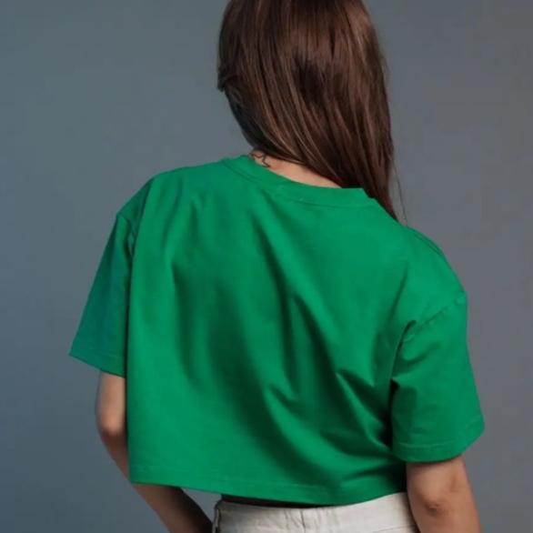 Women's New Spring and Summer Solid Colour Short T-shirt Cotton Short-sleeved Tops Spice Girls Style