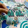 Waterproof Small Fresh 50Pcs Graffiti Stickers Suitcase Notebook Scooter Sticker 