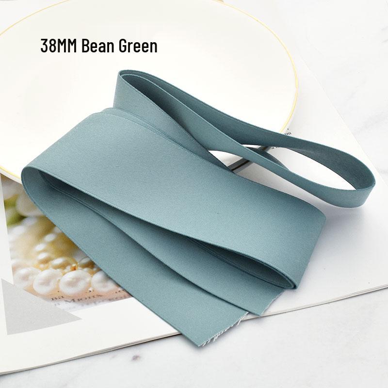 38MM Korean Matte Cotton Ribbon Hair Accessories for DIY Clips