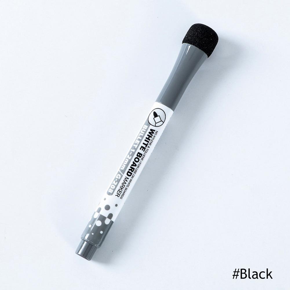 

Магнитные маркеры для белой доски Стираемые маркеры с жидким мелом с ластиком Чернила на водной основе Быстросохнущие Офисные принадлежности чёрный