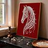 Crystal Pearl Painting 5D DIY Frame Decoration Painting White Horse Home Wall Decoration Transparent Pearl Gemstone Painting Picture Art Crafts