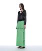 Partimento Woman Deconstructed Tee Maxi Skirt_Neon Green