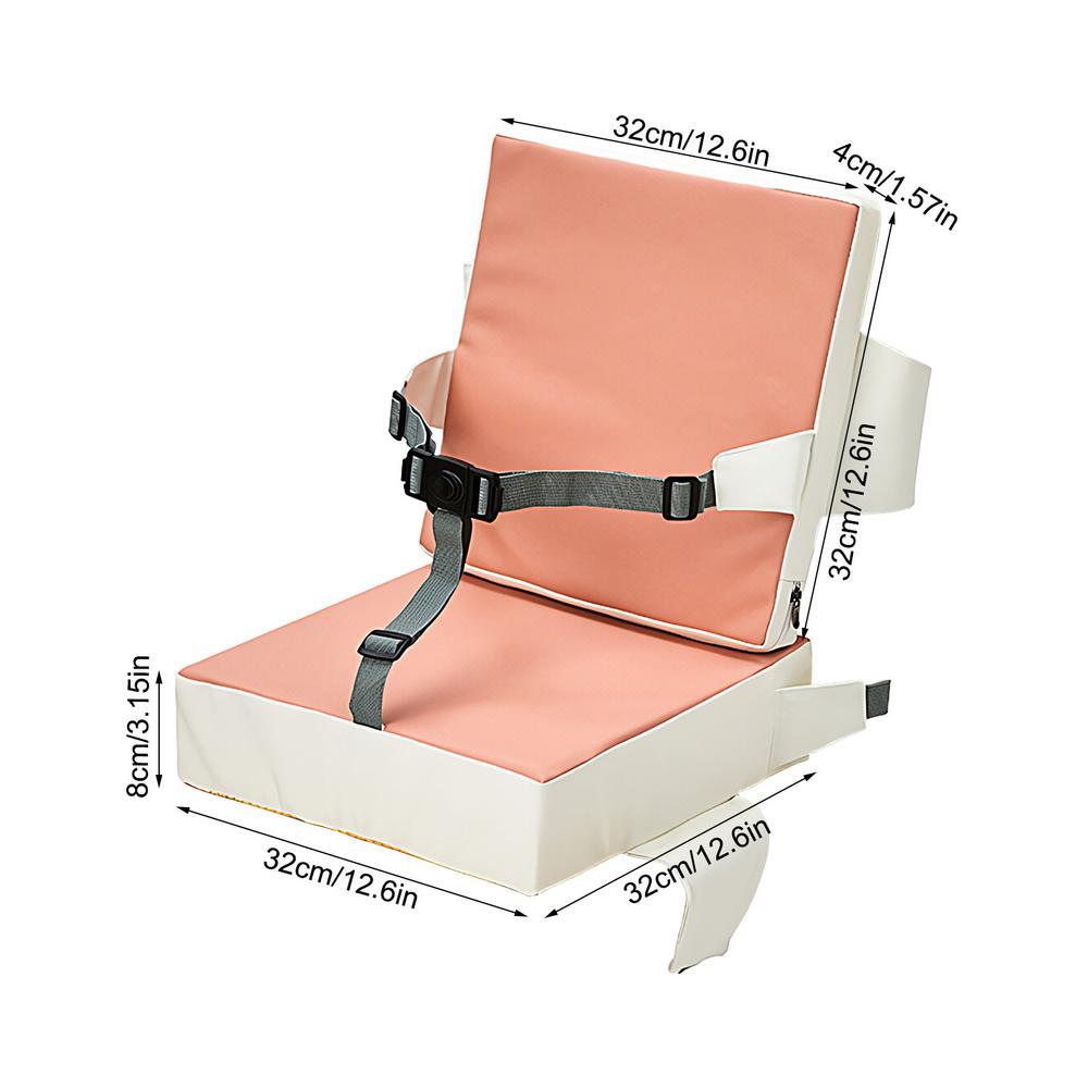 Toddler Booster Seat For Dining Table Waterproof Booster Feeding Seat Non-Slip Portable Booster Seat Cushion With Backrest And