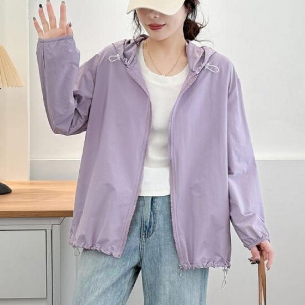 Navava Women Daily Windbreaker Long Sleeve Hoodie Zip Up Nc390
