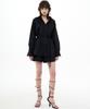 Bikwaieos Oversized Belted Cotton Shirt_Black