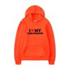 Mens Oversized Hooded Sweatshirt With Heart Print Casual Loose Fit Pullover Streetwear