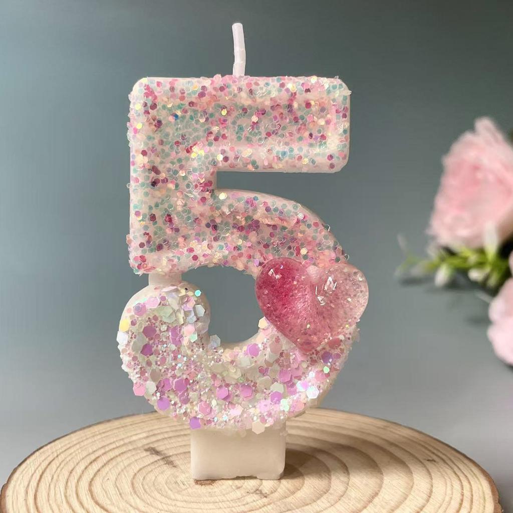 Creative Digital Candles Romantic Love Cute Styling Birthday Cake Candles