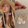 Bohemian Feather Seed Bead Tassel Earrings - Retro Ethnic Dangle Jewelry