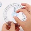 10cm All Circular Plastic 360 Degree Pointer Protractor Ruler Angle Finder Meter with Swing Arm for School Office Protractor