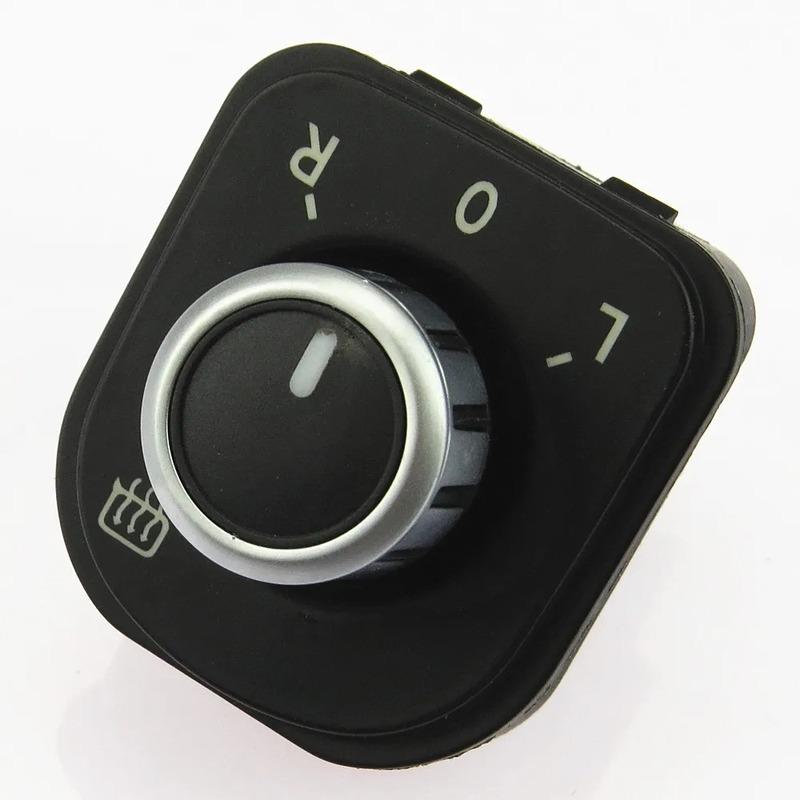 5ND959565B Brand New Chrome-plated Side Rearview Mirror Control Adjustment Switch Knob Golf MK5 MK6 Passat B6 Tiguan CC