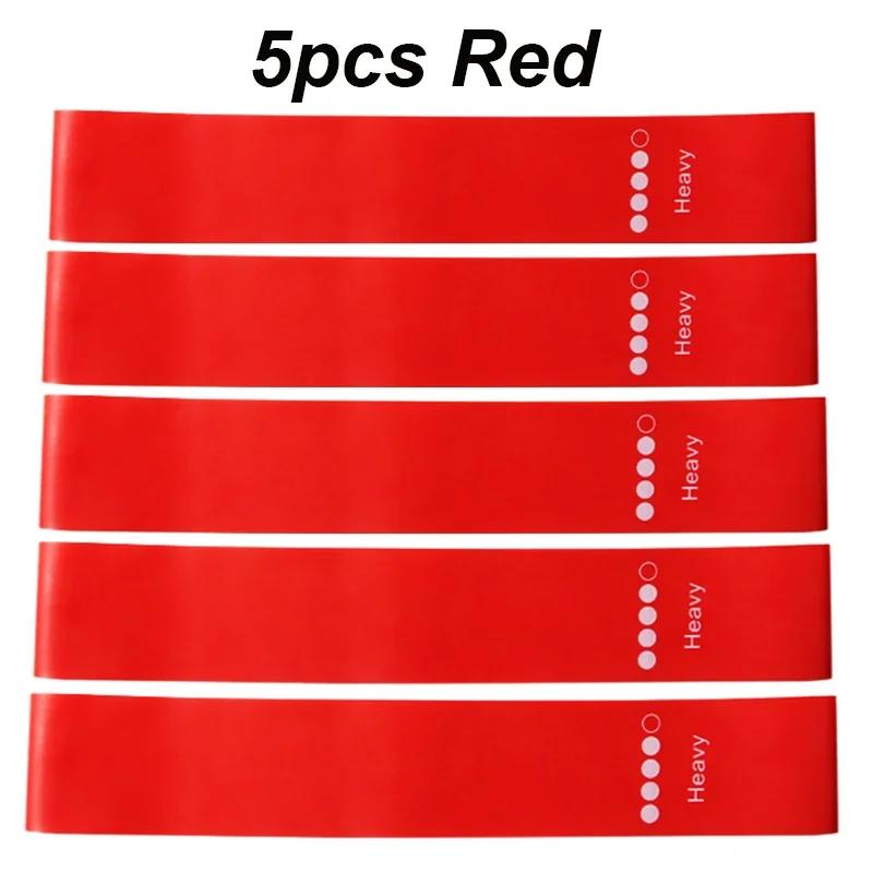 5pcs Resistance Bands Collection Yoga Elastic Band for Fitness Exercise Stretch Belt 5 Resistance Level Workout Bands Fitness Equipment