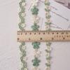 Flower Embroidered Lace Trim Ribbon For Crafts Dress Cheongsam Decoration Scrapbook DIY Materials Needlework Sewing Accessories