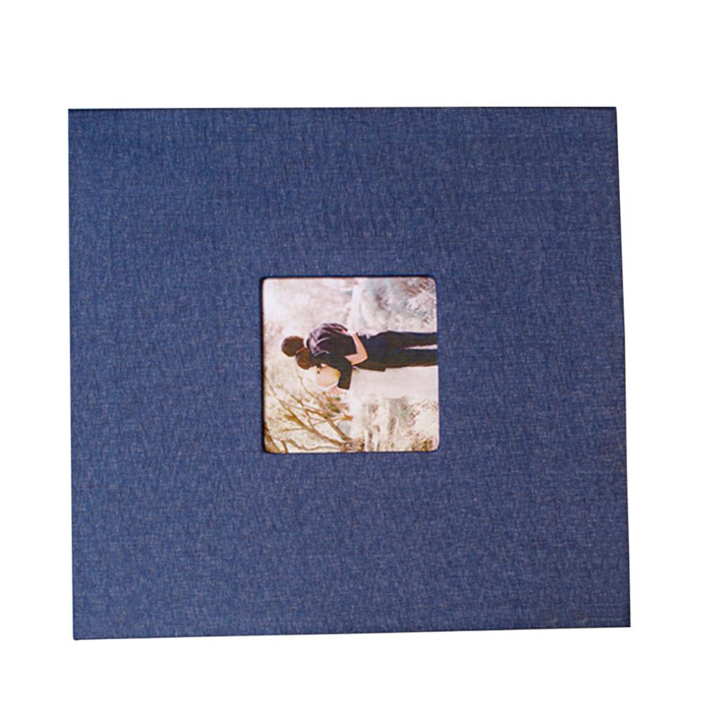Cloth Cover Self-stick Photo Album Handmade DIY Scrapbook Home Anniversary Picture Album