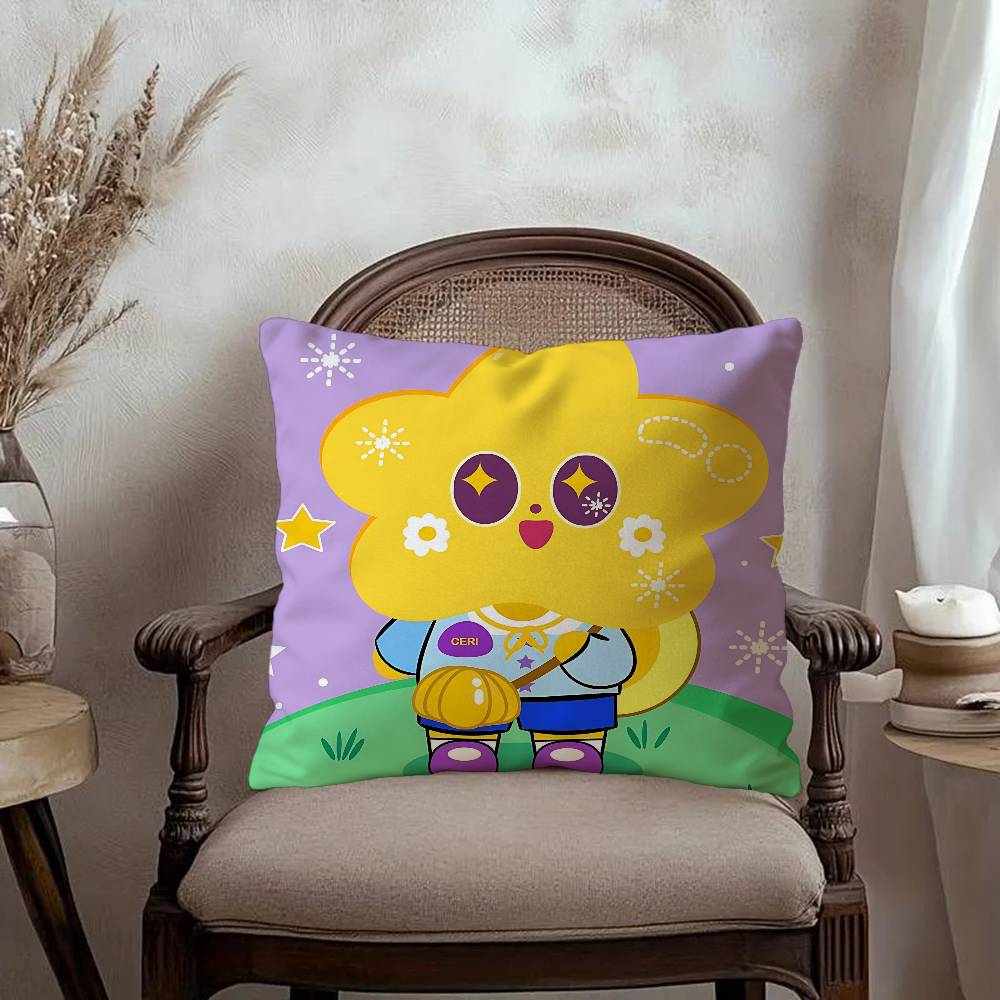 F-Famous Thai Drama Studio GMMTV Cushion Cover Pillow Cover Decor Pillowcase Printed Cushion Case for Couch