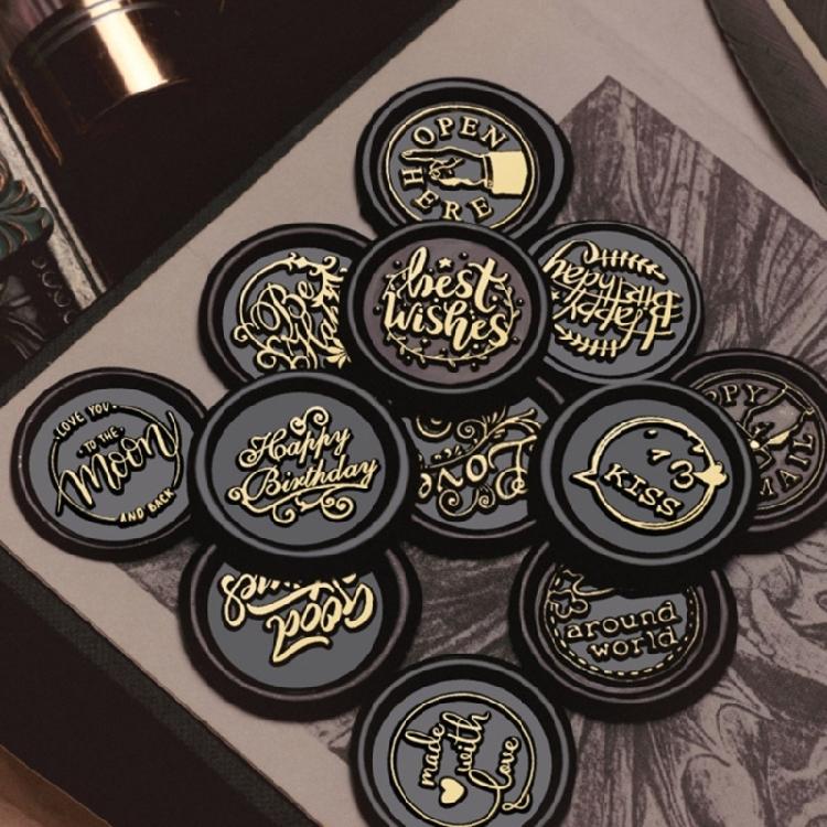 Envelope Emboss Wax Seal Stamp Head Removable Sealing Brasses Stamp Head Gift