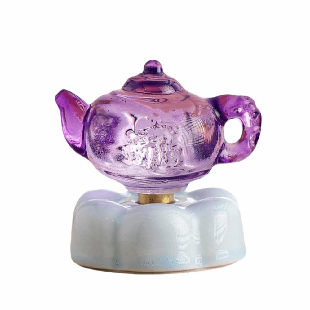 Creative Spinning Car Ornament Cartoon Glazed Statue Figurine Desktop Decor Style 2