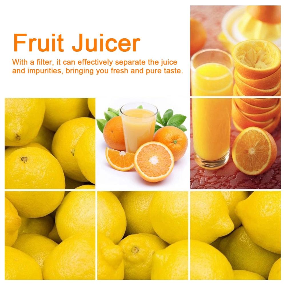 Manuelle Edelstahlpresse Zitrus Zitrone Orange Frucht Entsafter Extraktor Küchenbedarf