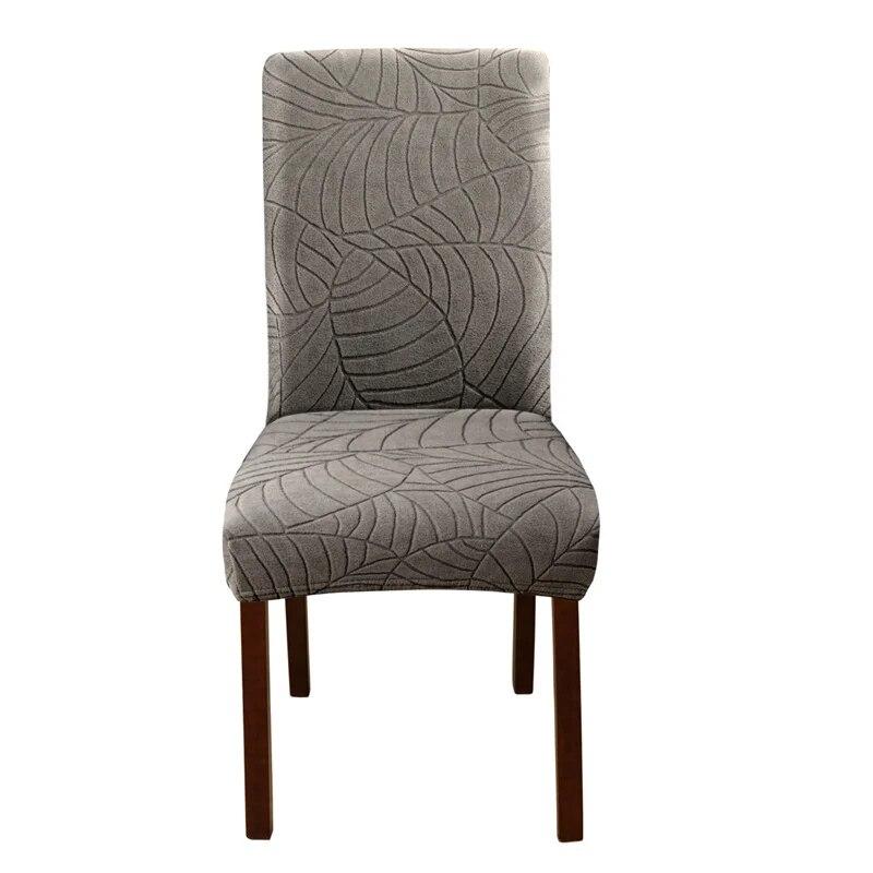 1PC Jacquard Dining Chair Covers Stretch Kitchen Chair Slipcover Office Banquet Hotel Housse De Chaise Elastic Chair Seat Covers