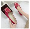 Women's Shoes Flat Shoes Square Toe Slip on Large Size Comfortable Casual Single Shoes Multicolor