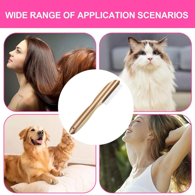 Scalp Comb For Dandruff Removal Lice Brush Comb Practical Scalp Cleaning Comb Reusable Fine Tooth Dandruff Remover Metal Lice