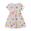 2024 Children Clothing Girls Dress Summer Fashion Cartoon Print Princess Dress for Girl and Toddlers Knitted Cotton Kids Dresses