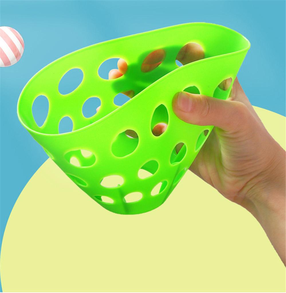 Ein Paar Doppelkastapultball Kinder Werfen und Fangen Eltern-Kind Outdoor Interaktives Spaßspielzeug Kindergarten Lernspielzeug