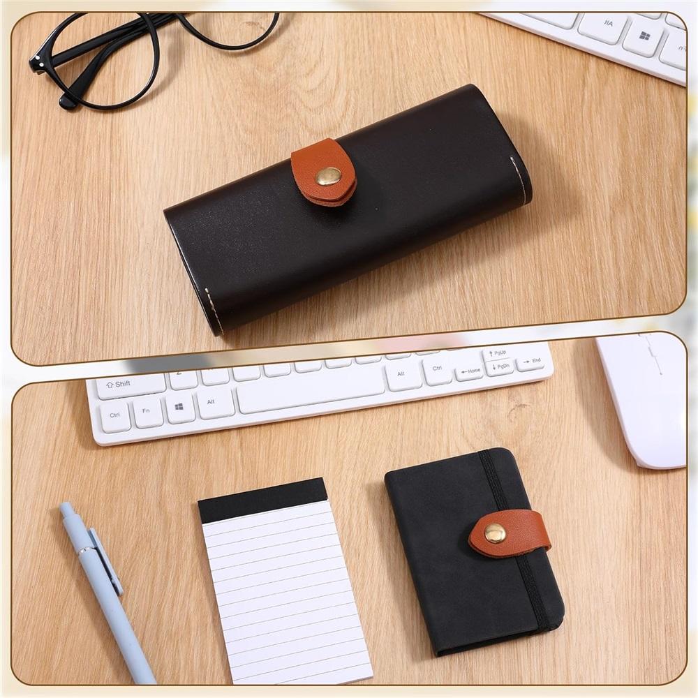 8 Sätze Leder-Druckknopfringe Druckknopfknöpfe PU-genähte Leder-Druckknopfringe Geeignet für Handtaschen, Geldbörsen, Taschen, DIY usw.