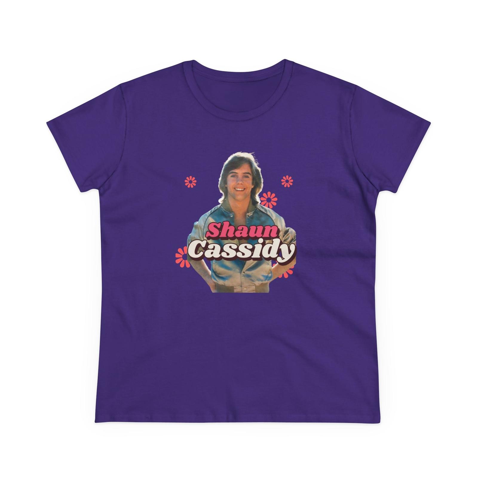 Shaun Cassidy Vintage Womens Tee | Retro T-Shirt for Fans 70s Nostalgia M