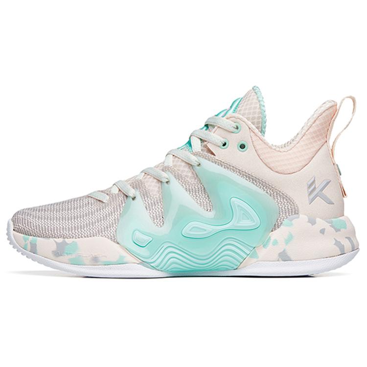 New ANTA Mountain 1 Basketball Shoes Men Low Top Fair Pink/Porcelain Green 112221623S-4