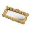 1:12 Dollhouse Miniature Mirror Vintage Square Carved Mirror Furniture Decor Toy