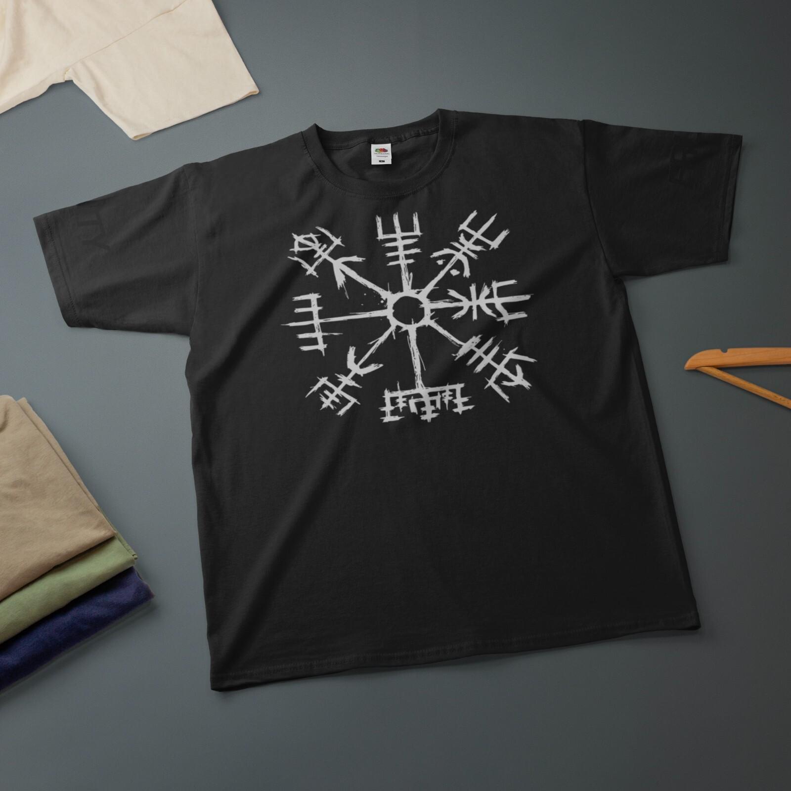 Viking Compass Nordic Rune T-Shirt Various Sizes Colours Funny Tee S
