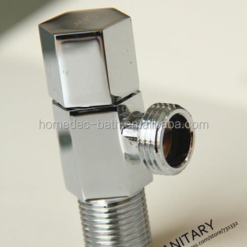 Full Brass Angle Valve G1/2 Male Hexagon Handle Angle Valve Bathroom Faucet Accessories