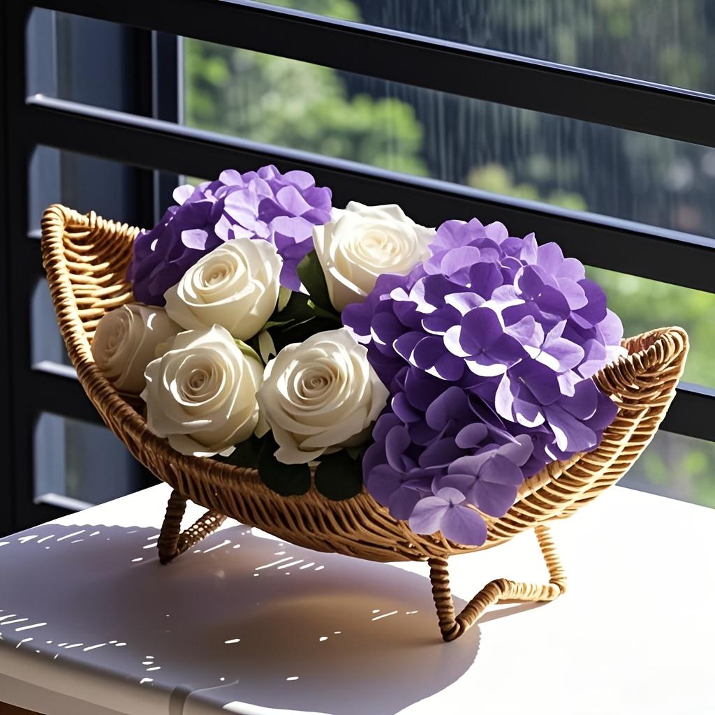 Nordic Luxury Creative Moon Tray | Handwoven PP Material | Living Room Coffee Table Dish/Key Organizer