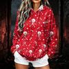 Women's Halloween Print Hoodie Pullover for Casual Everyday Wear