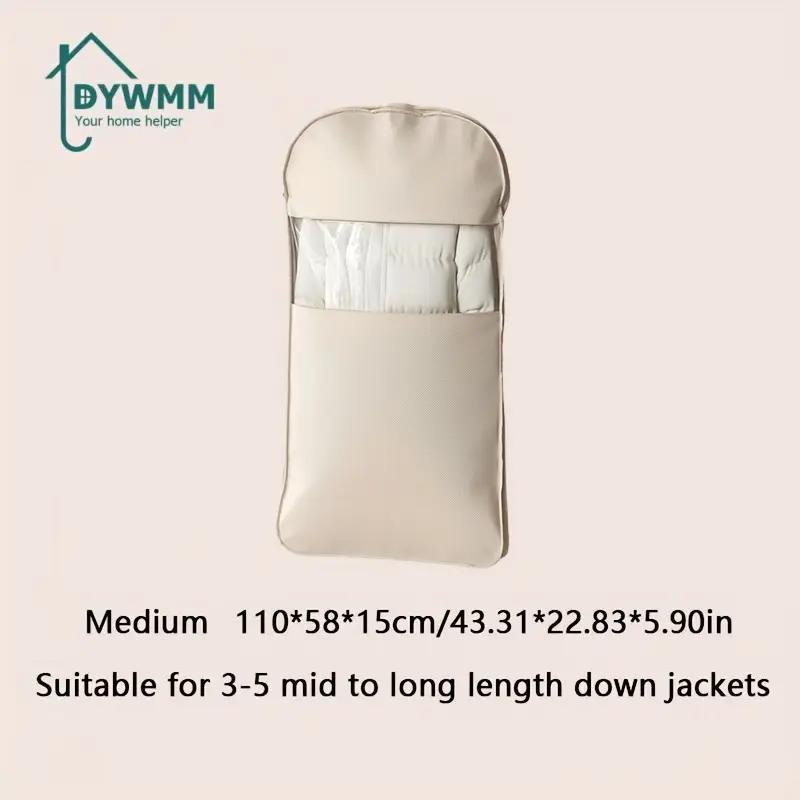 1pc Closet Hanging Organizer Vacuum Bag for Clothes Storage Bag with Hanger Space Saving Clear Seal Bags Wardrobe Compressed Bag