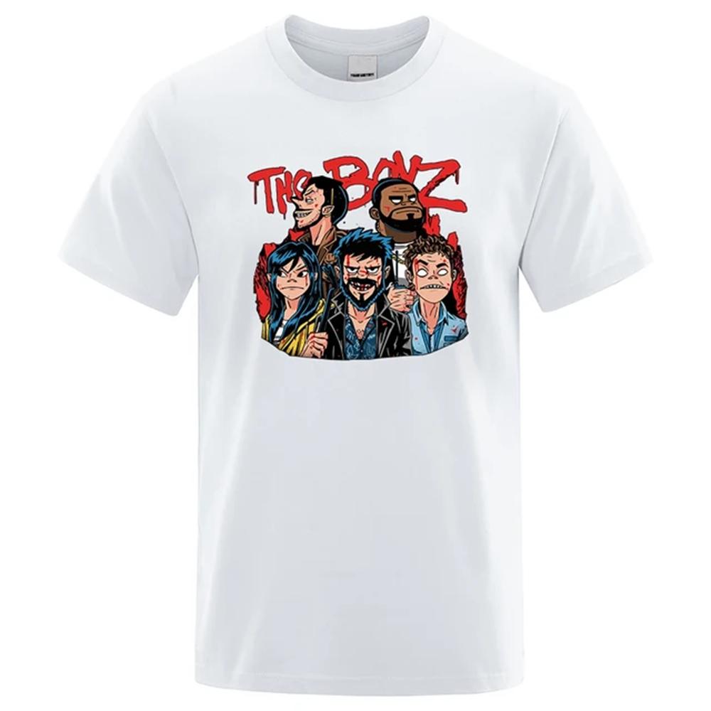 The Boys Funny Printed Men T-Shirts Loose Oversized Clothing Summer Cotton Soft Short Sleeves Breathable Hip Hop T Shirt 72412