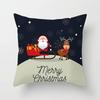 Christmas Decoration Cartoon Santa Claus Polyester Throw Pillow Case Merry Christmas Decorative Pillowcase 45X45Cm