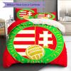 Hungary National Football Team  Pattern Bedding Quilt Set  Home Decoration  Gift (1 * duvet cover + 2 * pillowcase  without core)