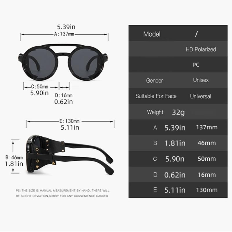 Retro Style Anti Dust Windproof Sunglasses For Men Women Outdoor Sports Lightweight PC