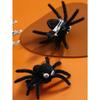 Halloween Spider Hair Clips Set, Flocked Spider & Alligator Clips Spider Hair Accessories