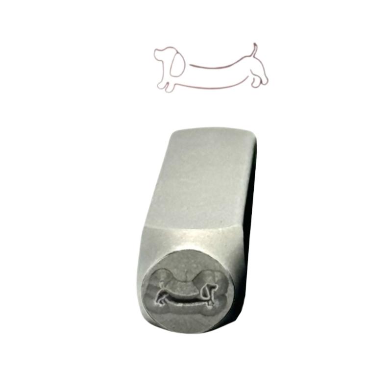 

Sturdy Metal Punch Stamps Set Delicate Dog Shaped Engraving Stamps for Jewelry Clay Leather and Wood Crafting
