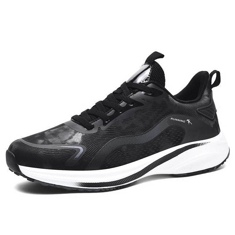 

Summer large size 48 non-slip and shock-absorbing men s running shoes men s mesh breathable sports shoes marathon men s shoes 39 чёрный
